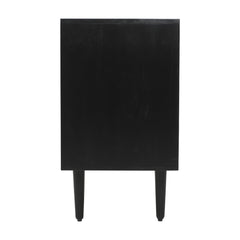 Trent Black 3 Door Accent Cabinet - Ornate Home