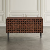 Trent Chestnut 3 Door Accent Cabinet - Ornate Home