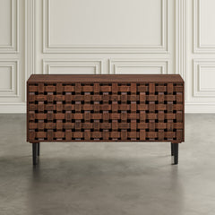Trent Chestnut 3 Door Accent Cabinet - Ornate Home