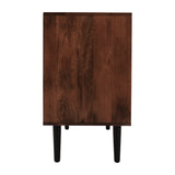 Trent Chestnut 3 Door Accent Cabinet - Ornate Home
