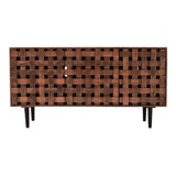 Trent Chestnut 3 Door Accent Cabinet - Ornate Home