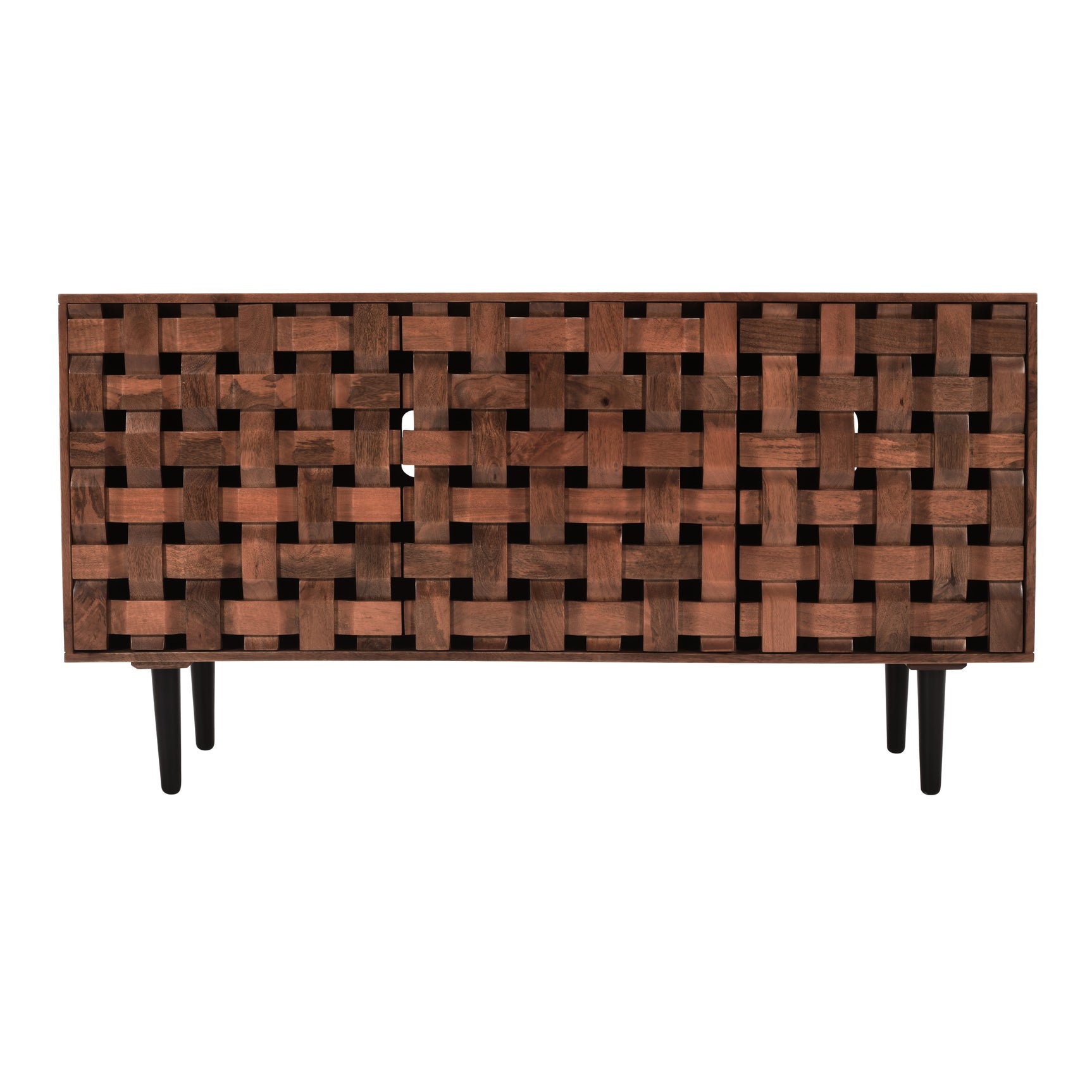 Trent Chestnut 3 Door Accent Cabinet - Ornate Home