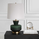 Trentino Dark Emerald Green Table Lamp - Ornate Home