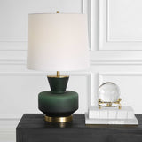 Trentino Dark Emerald Green Table Lamp - Ornate Home