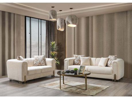 Trento Ivory Living Room Set - Ornate Home