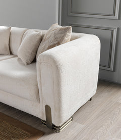 Trento Ivory Loveseat - Ornate Home
