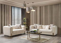 Trento Ivory Loveseat - Ornate Home