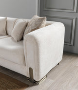 Trento Ivory Sofa - Ornate Home
