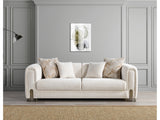 Trento Ivory Sofa - Ornate Home