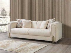Trento Ivory Sofa - Ornate Home
