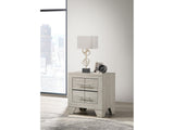 Trenton Rustic Cream 2-drawer Nightstand Bedside Table - Ornate Home