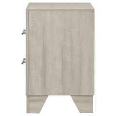 Trenton Rustic Cream 2-drawer Nightstand Bedside Table - Ornate Home