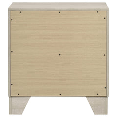 Trenton Rustic Cream 2-drawer Nightstand Bedside Table - Ornate Home