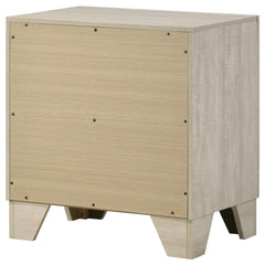 Trenton Rustic Cream 2-drawer Nightstand Bedside Table - Ornate Home