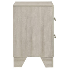 Trenton Rustic Cream 2-drawer Nightstand Bedside Table - Ornate Home