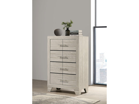 Trenton Rustic Cream 4-drawer Bedroom Chest of Drawers - Ornate Home