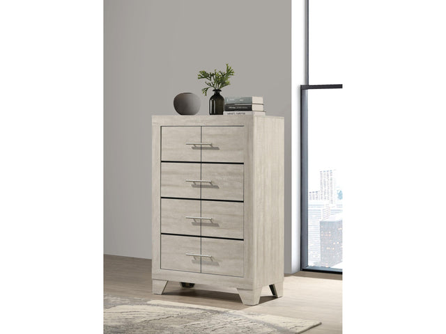 Trenton Rustic Cream 4-drawer Bedroom Chest of Drawers - Ornate Home