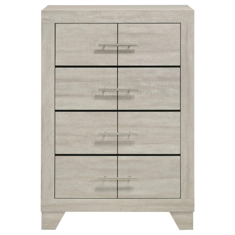Trenton Rustic Cream 4-drawer Bedroom Chest of Drawers - Ornate Home