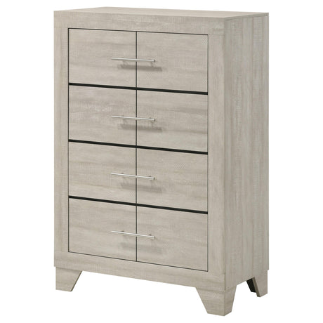 Trenton Rustic Cream 4-drawer Bedroom Chest of Drawers - Ornate Home