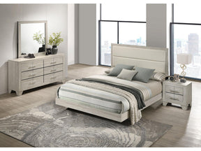 Trenton Rustic Cream 4-piece Eastern King Bedroom Set - Ornate Home