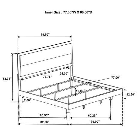 Trenton Rustic Cream 4-piece Eastern King Bedroom Set - Ornate Home
