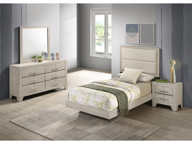 Trenton Rustic Cream 4-piece Twin Bedroom Set - Ornate Home
