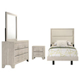 Trenton Rustic Cream 4-piece Twin Bedroom Set - Ornate Home