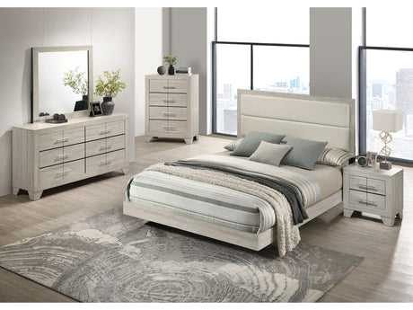 Trenton Rustic Cream 5-piece Full Bedroom Set - Ornate Home