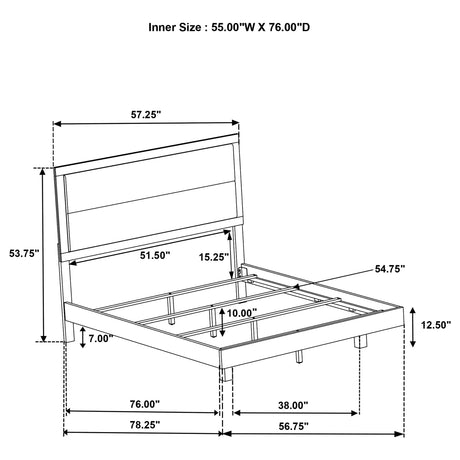 Trenton Rustic Cream 5-piece Full Bedroom Set - Ornate Home