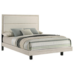 Trenton Rustic Cream 54-inch Wood Queen Panel Bed - Ornate Home