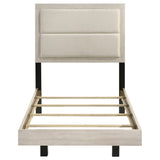 Trenton Rustic Cream 54-inch Wood Twin Panel Bed - Ornate Home