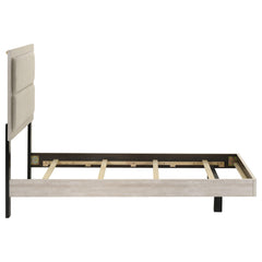 Trenton Rustic Cream 54-inch Wood Twin Panel Bed - Ornate Home