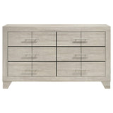 Trenton Rustic Cream 6-drawer Bedroom Dresser - Ornate Home