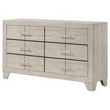 Trenton Rustic Cream 6-drawer Bedroom Dresser - Ornate Home