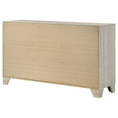 Trenton Rustic Cream 6-drawer Bedroom Dresser - Ornate Home