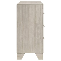 Trenton Rustic Cream 6-drawer Bedroom Dresser - Ornate Home