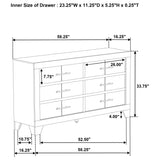 Trenton Rustic Cream 6-drawer Bedroom Dresser - Ornate Home