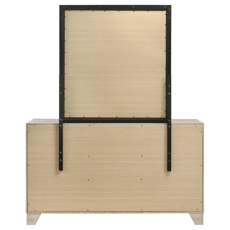 Trenton Rustic Cream 6-drawer Bedroom Dresser With Mirror - Ornate Home