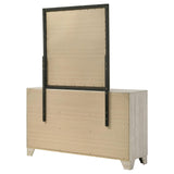 Trenton Rustic Cream 6-drawer Bedroom Dresser With Mirror - Ornate Home