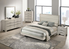 Trenton Rustic Cream 6-drawer Bedroom Dresser With Mirror - Ornate Home