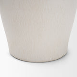 Trenza White Small Ceramic Vase with Twisted Handles - Ornate Home