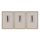 Tres Silhouettes Black Wall Art