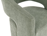 Tresa Green Dining Arm Chair w/ Casters - Ornate Home