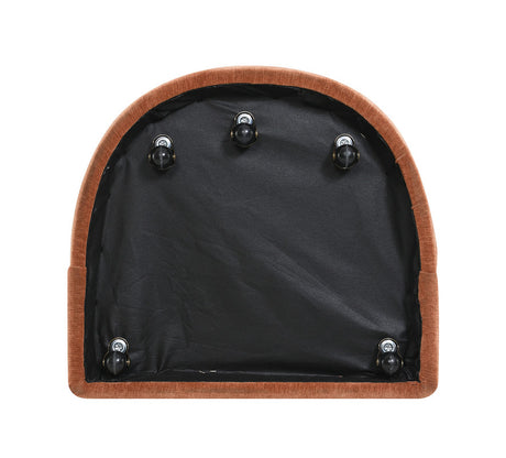 Tresa Rustic Orange Dining Arm Chair w/ Casters - Ornate Home