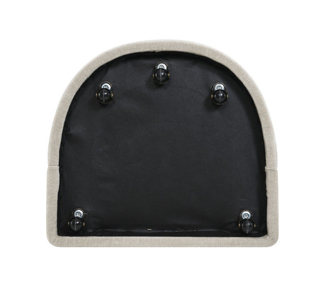 Tresa Taupe Dining Arm Chair w/ Casters - Ornate Home