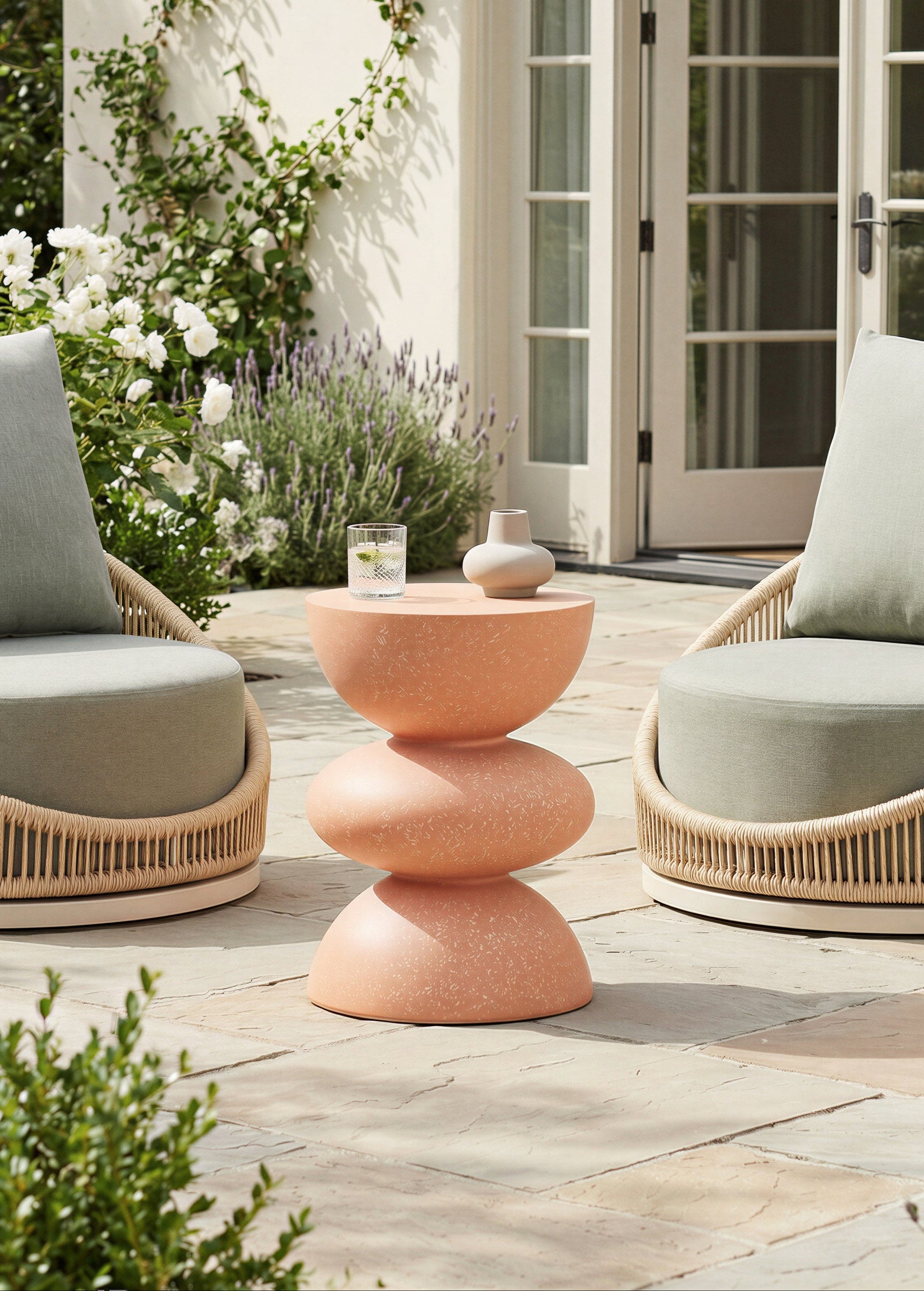 Tressa Terracotta Side Table