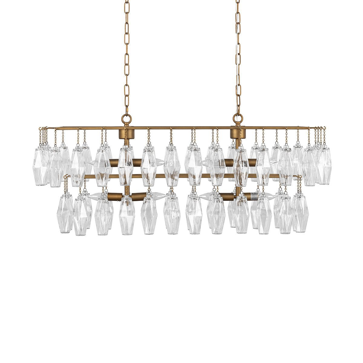 Tressia Brass Chandelier - Ornate Home