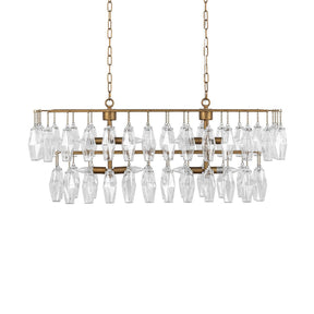 Tressia Brass Chandelier - Ornate Home