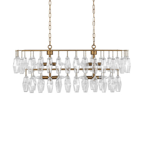 Tressia Brass Chandelier - Ornate Home