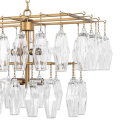 Tressia Brass Chandelier - Ornate Home